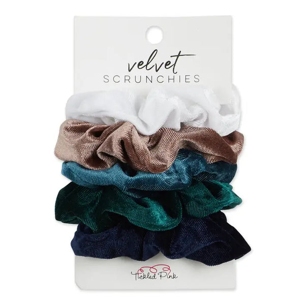 Velvet Scrunchie Set of 5
