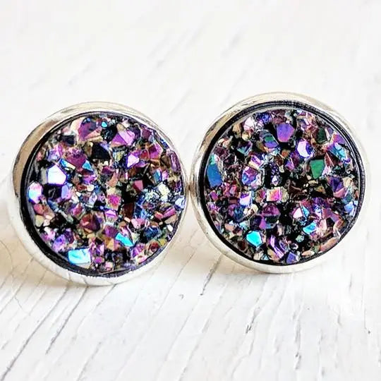Druzy Stud Earrings