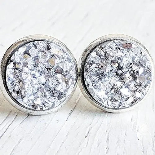 Druzy Stud Earrings