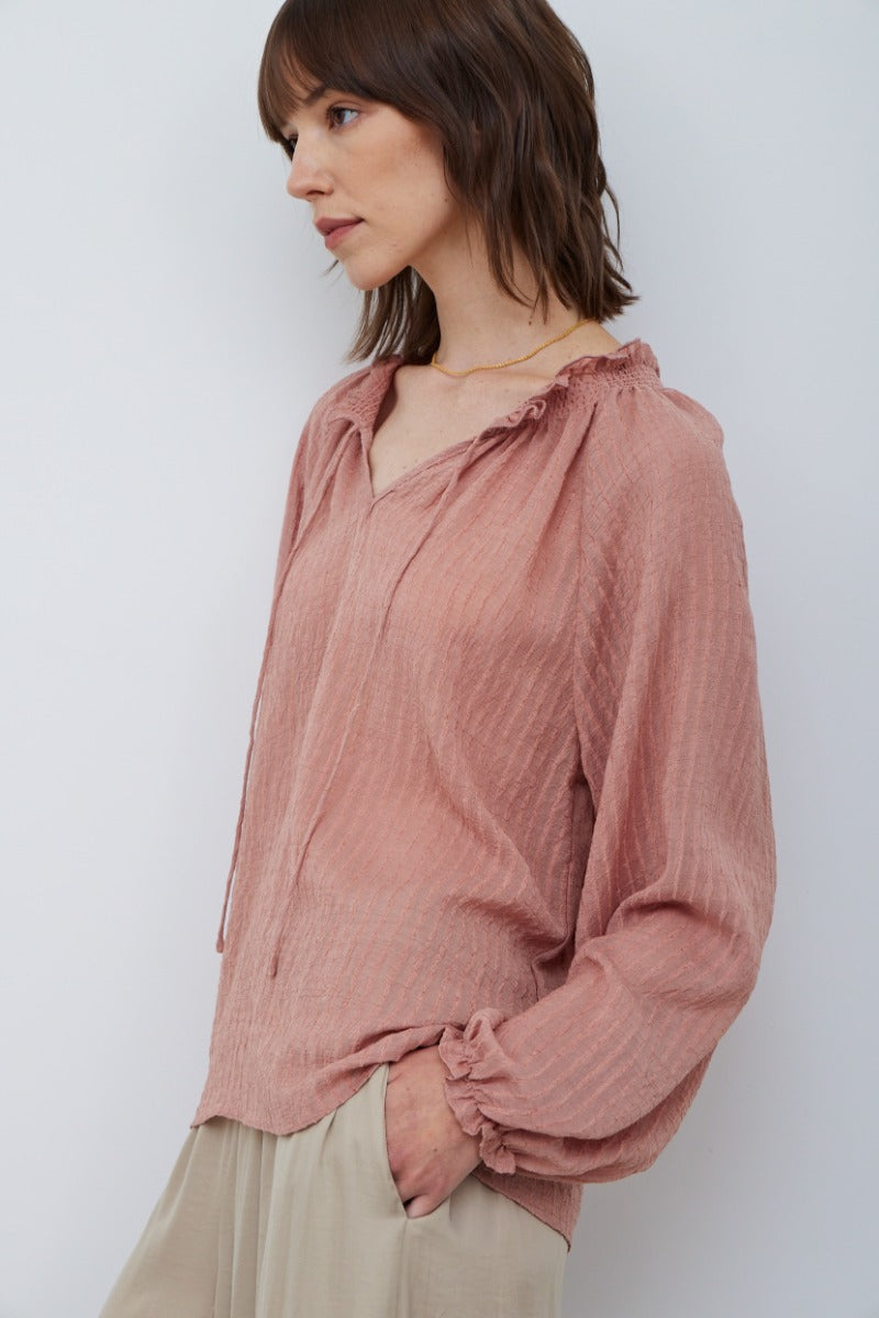 Textured Fabric Blouse