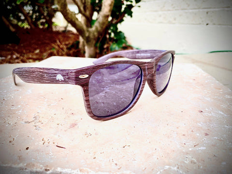 Uptown PC Grey Wood Grain Polarized Sunglasses