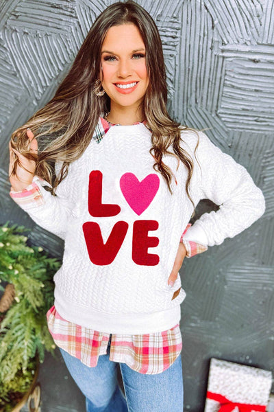 Valentine Quilted Pullover
