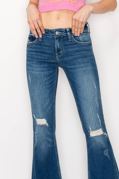 Artemis Vintage Low Rise Flare Jeans