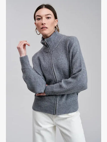 Elle Ercole Zip-up Sweater Cardigan