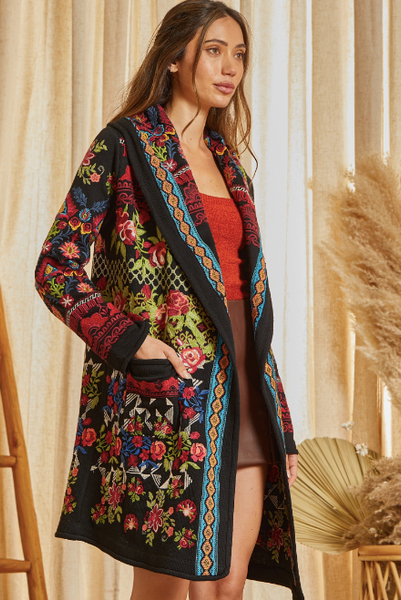 Casey Embroidered Cardigan
