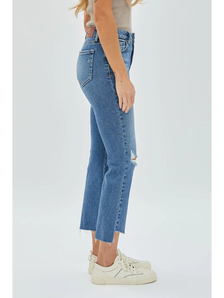 Kira Vintage Wash Stretch Crop Flare