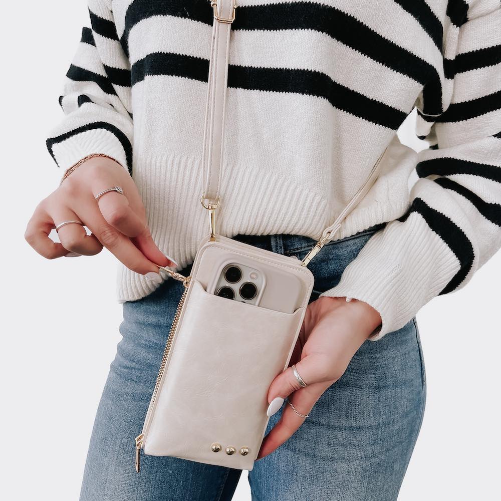 Phone Bag- Cream