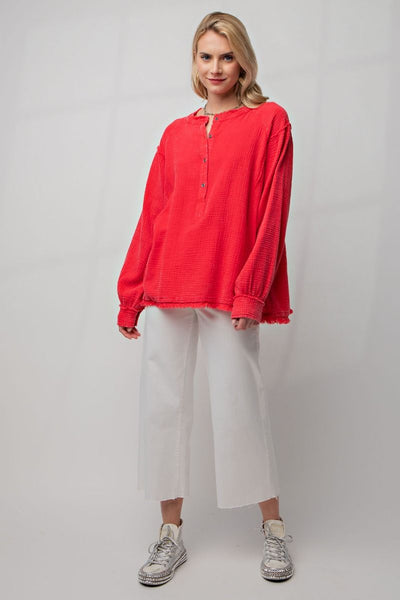 Layla Waffle Knit Top