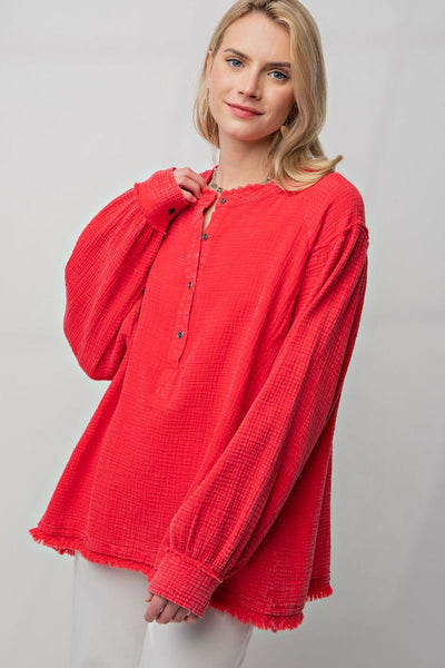 Layla Waffle Knit Top