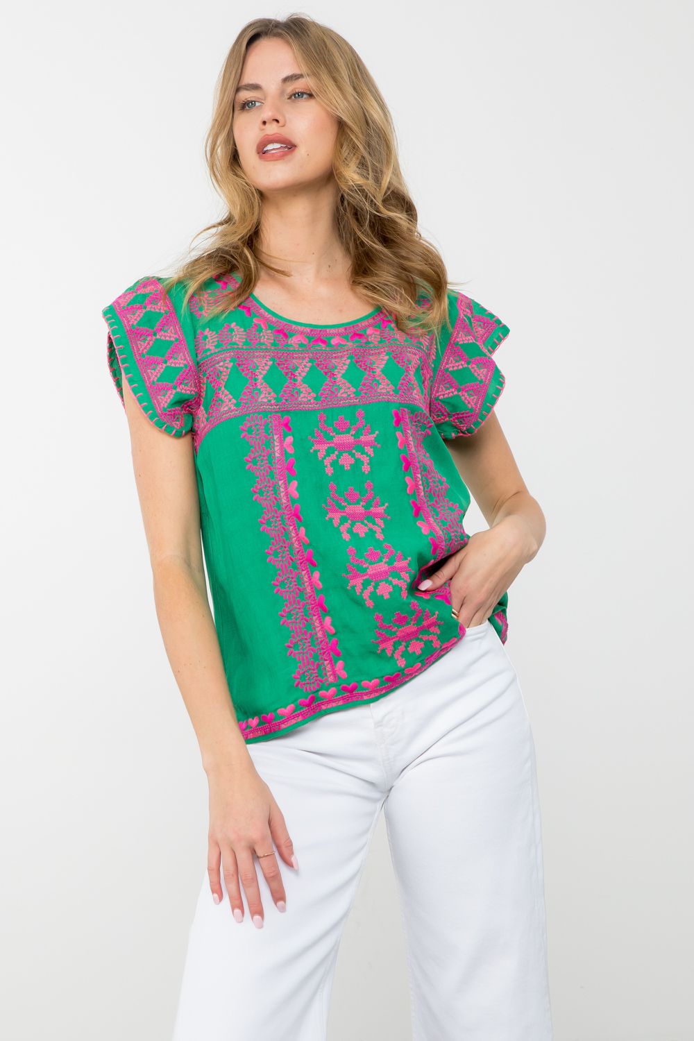 Love Embroidered Top