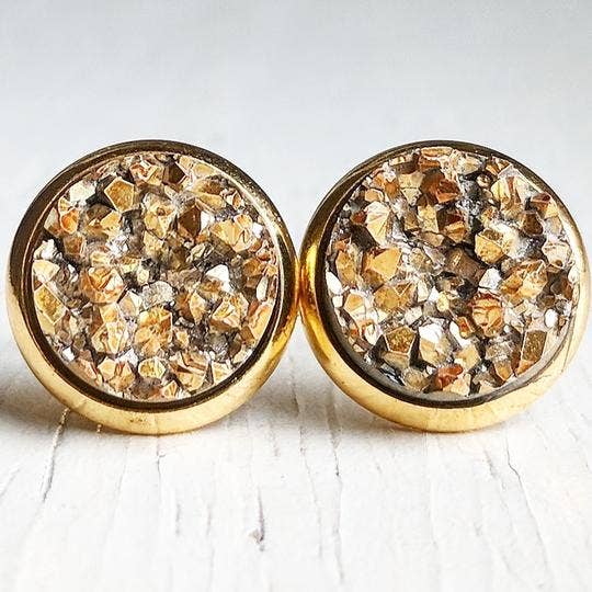 Druzy Stud Earrings