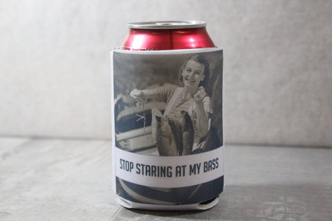 Stop Staring at My Bass -Neoprene Can Sleeve