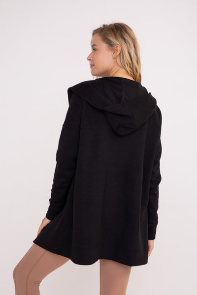 Long-Line Jacquard Stripe Cardigan