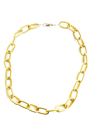 Chunky Links Necklace Gold Plated
